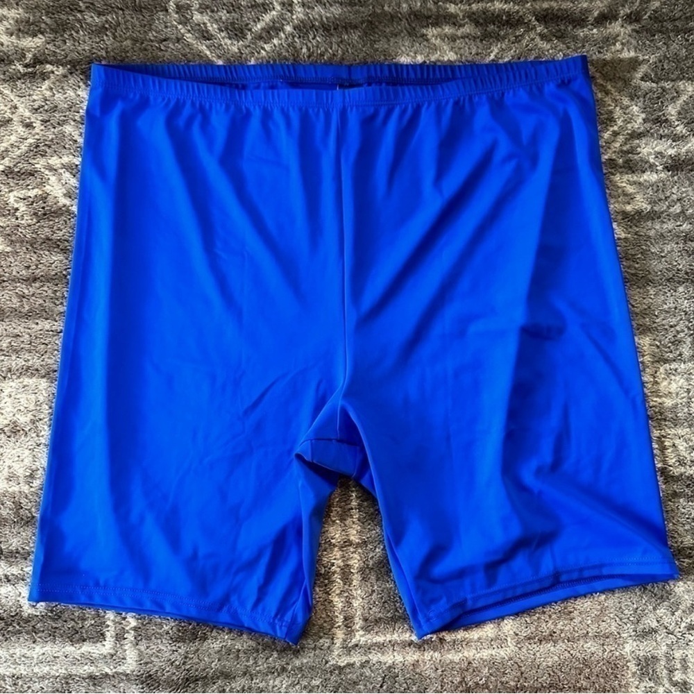 Swimsuits For All Chlorine Resistant Bike Shorts 8” Blue - Picture 2 of 6